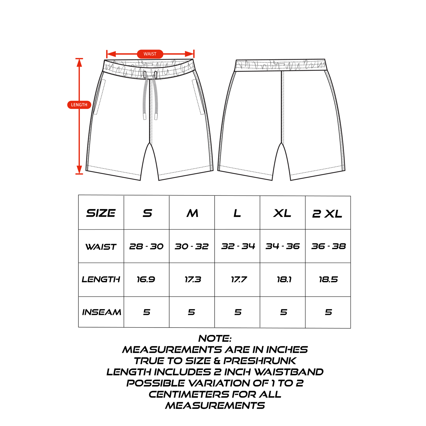 2 Layer Mesh Shorts - Black
