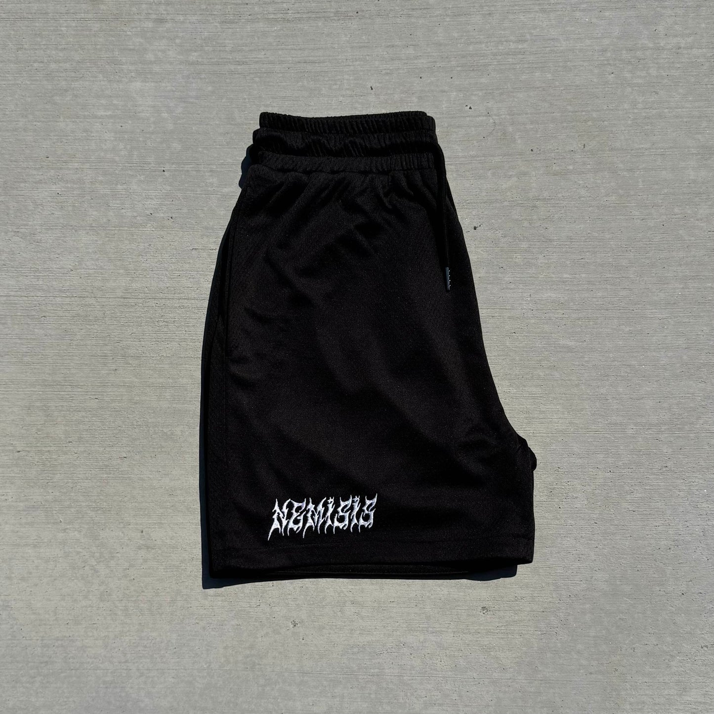 2 Layer Mesh Shorts - Black